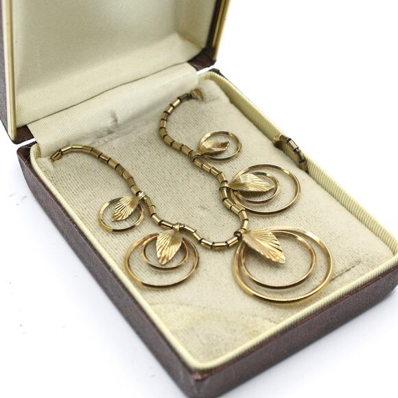 Vintage Krementz Gold Overlay Necklace in Original Box Signed Jewelry - Hey Viv - Picture 7 of 8